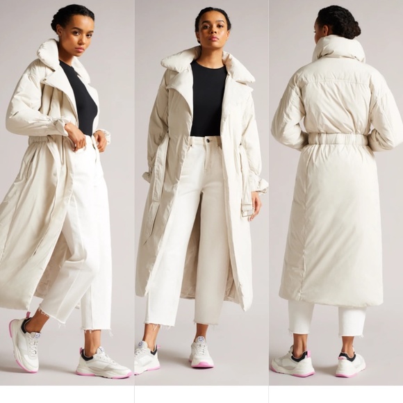 TED BAKER aliccee belted puffer trench coat FINAL PRICE CLEARANCE - Picture 3 of 11